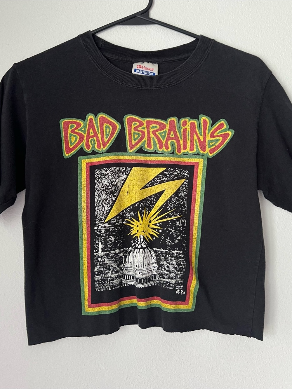Bad Brains Graphic Crop Heavyweight Tee - Black XS